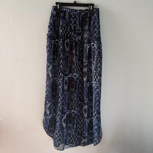 UO Sheer Maxi Skirt with High Slits